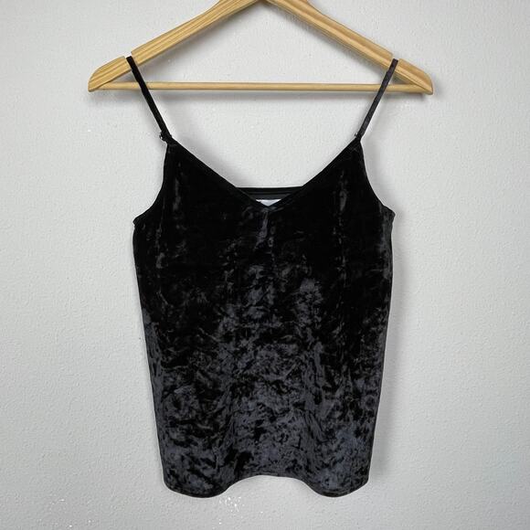 Hollister Velvet Tank Top S Cropped Witchy Gothic Festival Y2K Soft Grunge - Picture 1 of 3